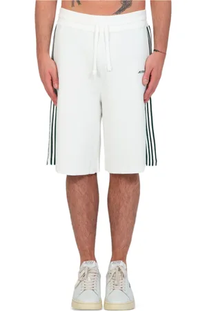 Autry Homme, Shorts, Blanc, Taille: M Short rayé