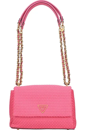 Guess Femme, Sacs, Rose, Taille: ONE Size Sac épaule en similicuir tissé