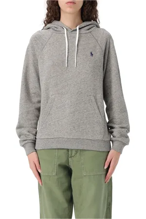 Ralph Lauren Femme, Sweatshirts et sweats à capuche, Gris, Taille: 36 FR Sweat à capuche en polaire