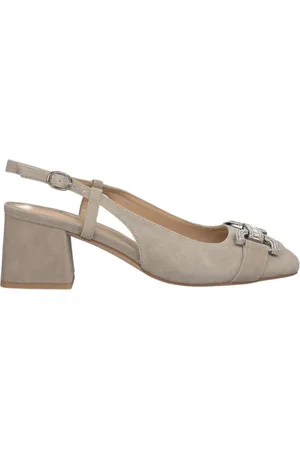 Alma en Pena Femme, Chaussures, Gris, Taille: 36 EU Escarpins à boucle et talon carré