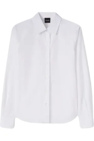 Aspesi Femme, Blouses et Chemises, Blanc, Taille: 36 FR Chemise Classique Blanche en Coton