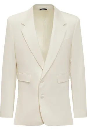 Dolce & Gabbana Homme, Vestes, Blanc, Taille: L Blazers Élégants pour Hommes
