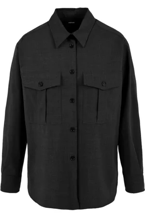 Aspesi Femme, Blouses et Chemises, Gris, Taille: 38 FR Chemise Femme