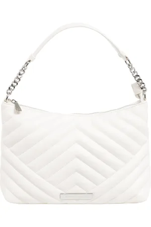 Armani Exchange Femme, Sacs, Blanc, Taille: ONE Size Sac épaule à bandoulière réglable avec zip