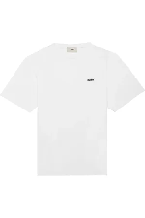Autry Homme, Tops, Blanc, Taille: L T-shirt Blanc en Coton