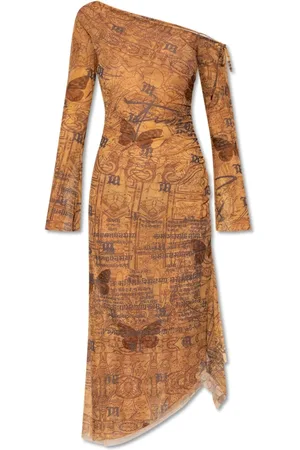 MISBHV Femme, Robes, Brun, Taille: 38 FR Robe imprimée