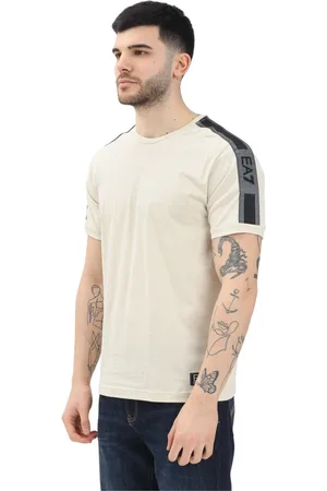 EA7 Homme, Tops, , Taille: S T-shirt à manches courtes avec détails contrastés