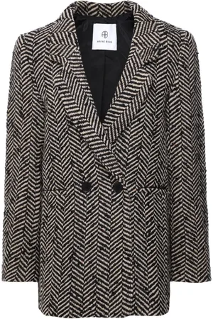 ANINE BING Femme, Vestes, Noir, Taille: 38 FR Blazer Fishbone