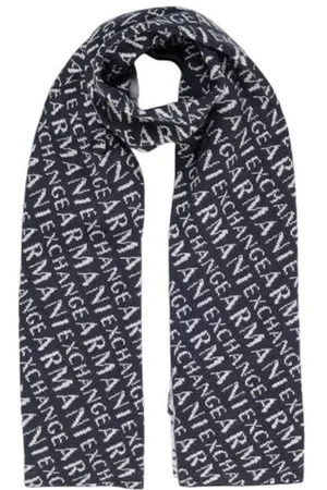 Armani Exchange Homme, Accessoires, Bleu, Taille: ONE Size Écharpe en Polyamide