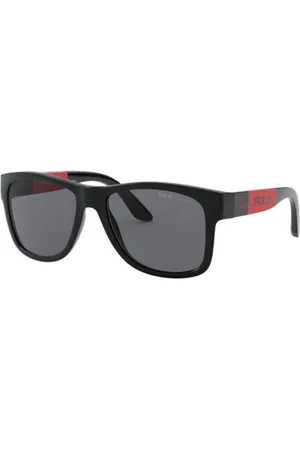 Ralph Lauren Homme, Accessoires, Noir, Taille: ONE Size Lunettes de soleil en acétate avec cadran