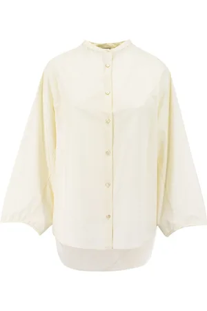 Aspesi Femme, Blouses et Chemises, , Taille: 36 FR Chemisier Croisé avec Détails de Logo