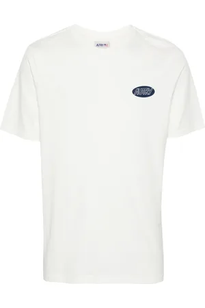 Autry Homme, Tops, Blanc, Taille: S T-shirt Imprimé Logo