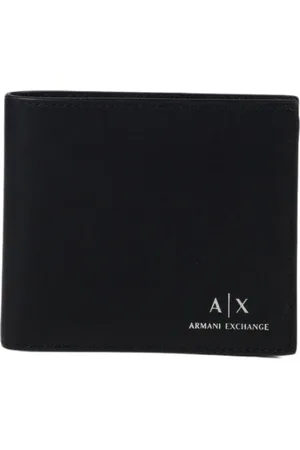 Armani Exchange Homme, Accessoires, Noir, Taille: ONE Size Portefeuille élégant en simili cuir