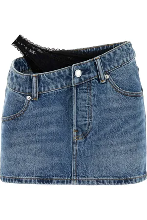 Alexander Wang Femme, Jupes, Bleu, Taille: W25 Jupe Mini en Denim