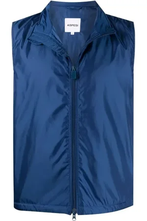 Aspesi Homme, Vestes, Bleu, Taille: M Vernes Nylon Lightweight Gilet