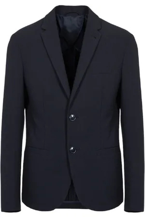 Armani Exchange Homme, Vestes, Bleu, Taille: M Veste croisée en tissu texturé