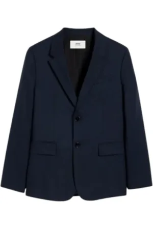 Ami Homme, Vestes, Bleu, Taille: S Veste Classique Deux Boutons