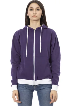 BALDININI Femme, Sweatshirts et sweats à capuche, Violet, Taille: 36 FR Sweat à Capuche Tendance Bicolore