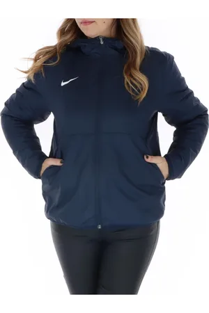 Nike Femme, Sweatshirts et sweats à capuche, Bleu, Taille: 40 FR Veste à Capuche Imprimée avec Fermeture Éclair