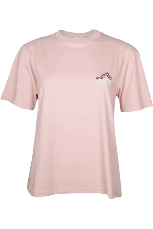 Autry Femme, Tops, Rose, Taille: 38 FR T-shirt en coton à imprimé floral