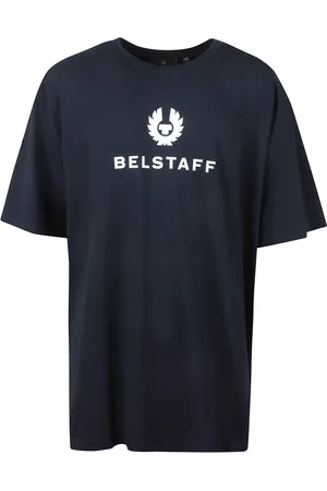 Belstaff Homme, Tops, Bleu, Taille: 3XL T-shirt en jersey de coton avec logo