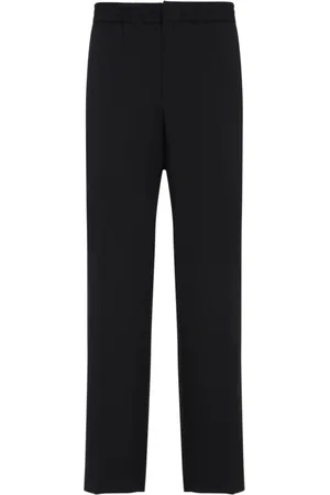 Ami Homme, Pantalons, Noir, Taille: L Pantalon en Laine Noire