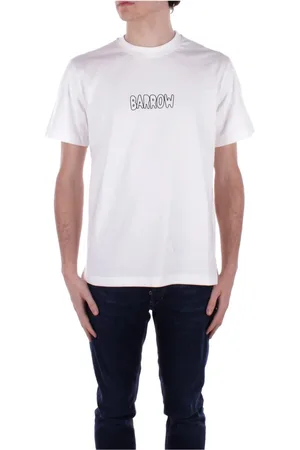 BARROW Homme, Tops, Blanc, Taille: S Logo T-shirt