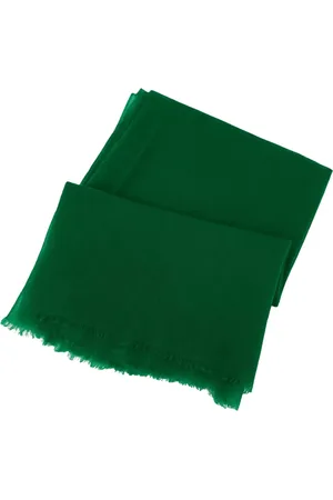 Ralph Lauren Femme, Accessoires, Vert, Taille: ONE Size Écharpe en laine à franges