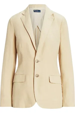Ralph Lauren Femme, Vestes, , Taille: 40 FR Blazer en Lin Coupe Décontractée