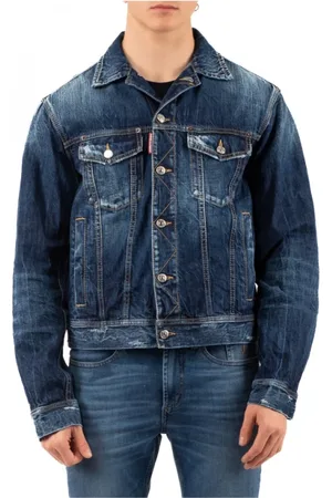 Dsquared2 Homme, Vestes, Bleu, Taille: S Veste Blouson Élégante