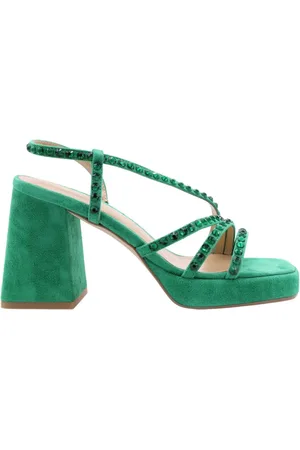 Alma en Pena Femme, Chaussures, Vert, Taille: 37 EU Sandales à talons hauts
