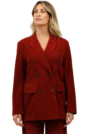 Aspesi Femme, Vestes, Rouge, Taille: 38 FR Blazer Croisé