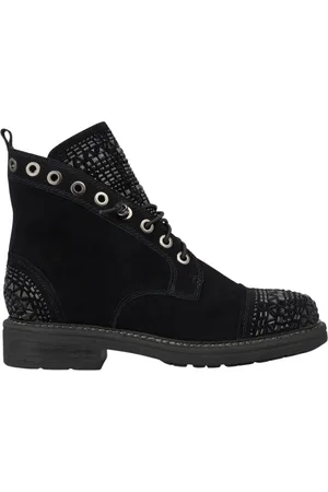 Alma en Pena Femme, Chaussures, Noir, Taille: 37 EU Bottines plates à paillettes