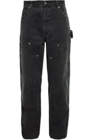 Golden Goose Homme, Jeans, Gris, Taille: XL Jeans avec Effet Usé
