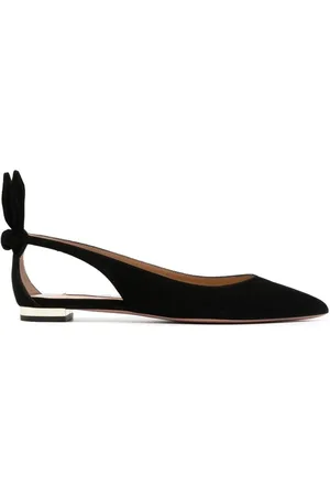 Aquazzura Femme, Chaussures, Noir, Taille: 36 EU Ballerines à papillon