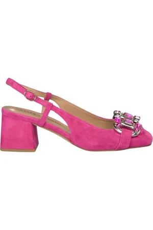 Alma en Pena Femme, Chaussures, Rose, Taille: 39 EU Escarpins à Bout Carré et Boucle, Sertis de Strass