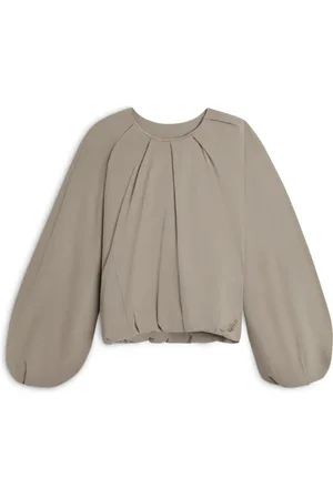 Axel Arigato Femme, Blouses et Chemises, Gris, Taille: 36 FR Sade Gathered Pullover