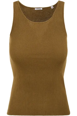 Aspesi Femme, Tops, Jaune, Taille: 34 FR Top sans manches