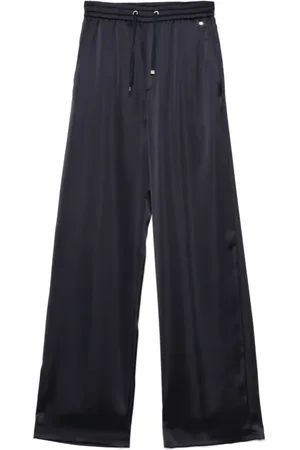 HERNO Femme, Pantalons, Bleu, Taille: 40 FR Élégant Pantalon Palazzo