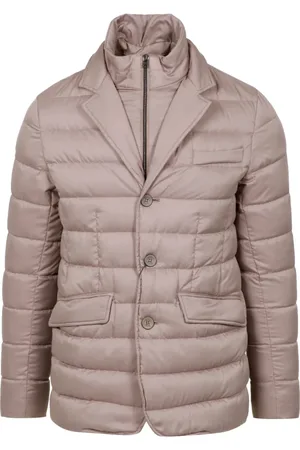 HERNO Homme, Vestes, Gris, Taille: XL Veste matelassée grise avec plastron amovible