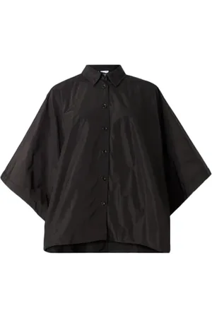 Aspesi Femme, Blouses et Chemises, Noir, Taille: 36 FR Chemise à Manches Amples Tarita
