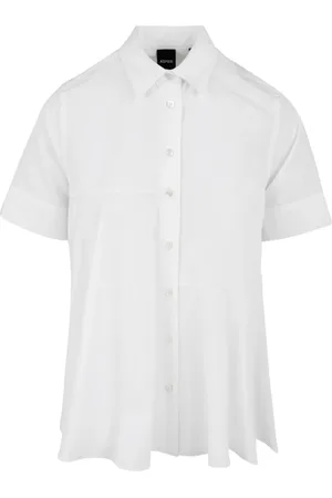 Aspesi Femme, Chemises, Blanc, Taille: 38 FR Chemise à Manches Courtes Modèle 5420