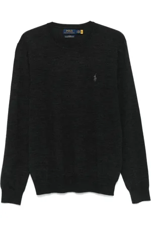 Ralph Lauren Homme, Pulls, Gris, Taille: XL Pull Ras du Cou