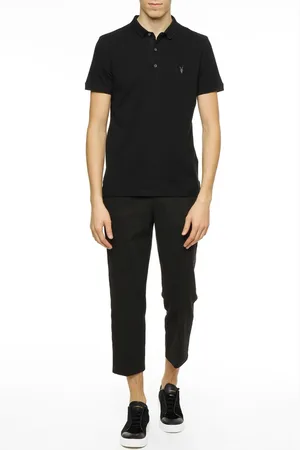 AllSaints Homme, Tops, Noir, Taille: S Polo Reform manches courtes