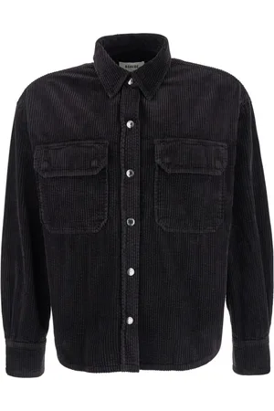 AGOLDE Femme, Blouses et Chemises, Noir, Taille: 38 FR Chemise en jean noir avec poches