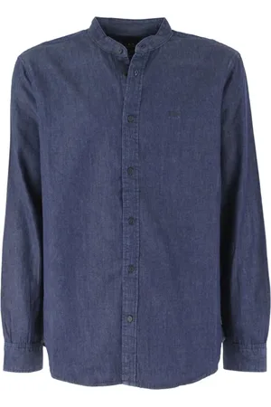 Armani Exchange Homme, Chemises, Bleu, Taille: M Chemise en jean bleu coréenne