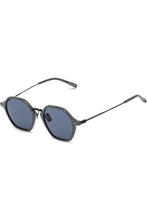 Belstaff Unisex, Accessoires, Gris, Taille: ONE Size Lunettes de soleil faites à la main en acier inoxydable