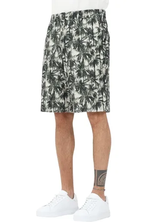 Armani Exchange Homme, Shorts, Vert, Taille: W34 Shorts Casual à Imprimé Tropical