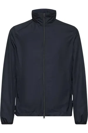 HERNO Homme, Vestes, Bleu, Taille: XL Manteau Imperméable à Capuche en Polyester Pliable