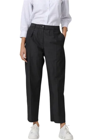 Aspesi Femme, Pantalons, Noir, Taille: 38 FR Pantalon Décontracté en Coton